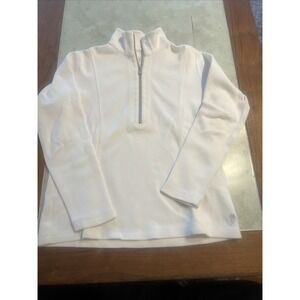 Tommy Bahama White Zip Up Sweater